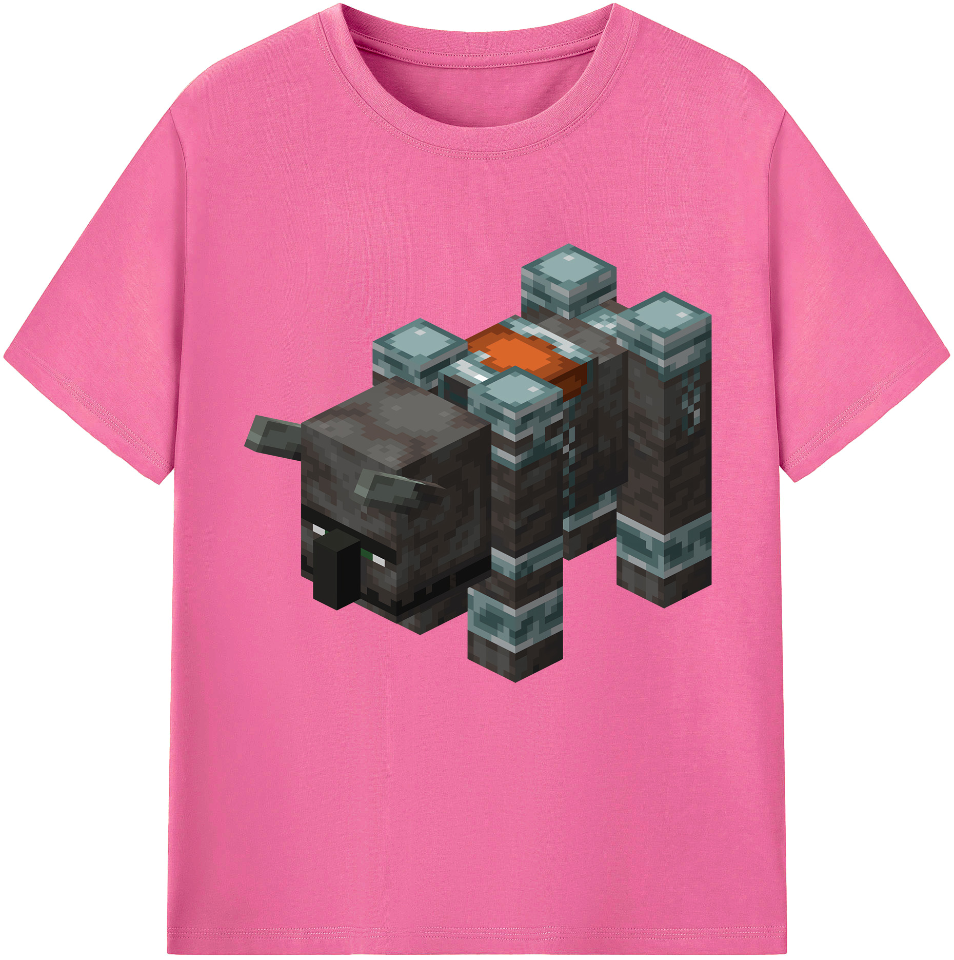 （画像用） マインクラフト ブロックの世界 Minecraft MC Block world レディースカジュアルプリントTシャツ（綿100％）